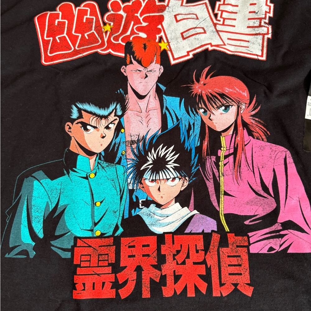 Yu Yu Hakusho funimation Men’s size 3x Black T shirt